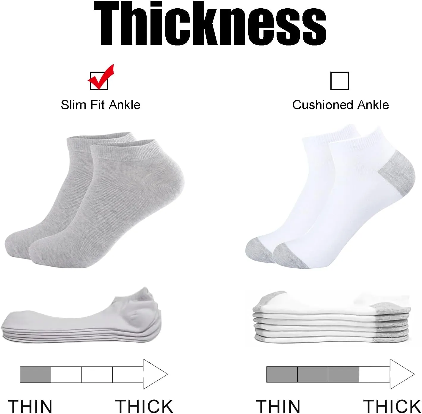 14 Pairs Thin Womens Ankle Socks, Running Low Cut Short Athletic Pack of Socks for Men