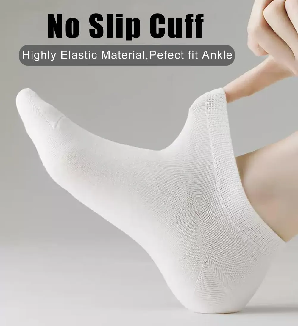 14 Pairs Thin Womens Ankle Socks, Running Low Cut Short Athletic Pack of Socks for Men