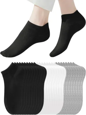 14 Pairs Thin Womens Ankle Socks, Running Low Cut Short Athletic Pack of Socks for Men