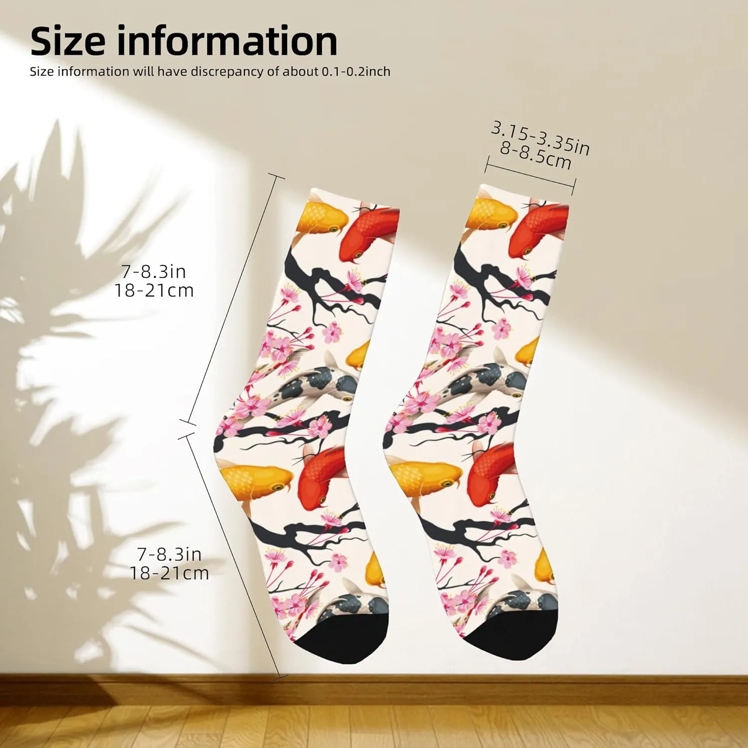 Abstract Flowers and Leaves Socks for Men Women Funny Crew Socks Warm Gifts