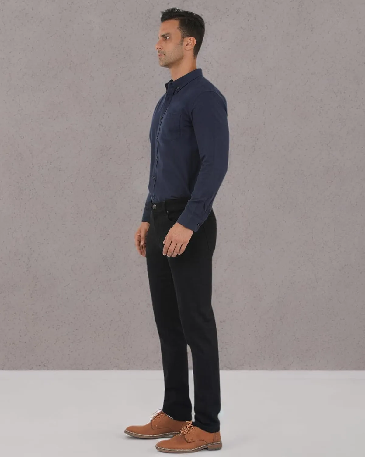 APUOR Slim Fit Jeans for Men Straight Fit Stretch Skinny Jeans Soft Comfy Denim Pants