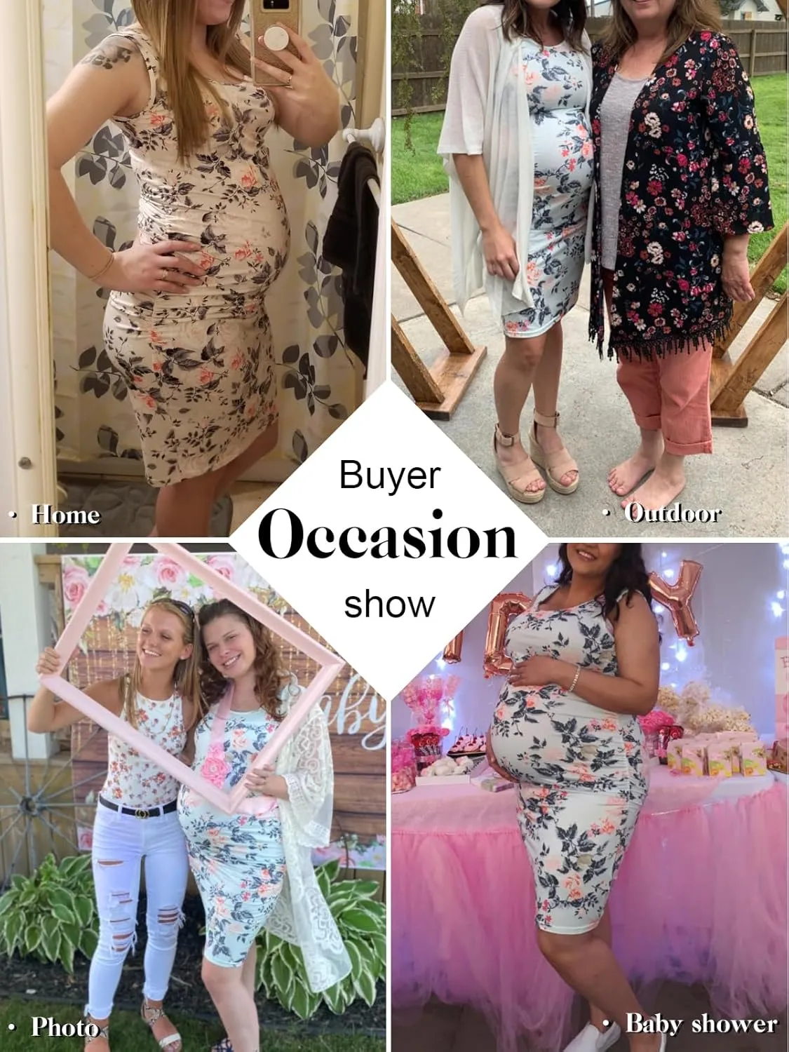BBHoping Women's Maternity Sleeveless Dresses Maternity Tank Dress Mama Baby Shower Pregnancy Dress