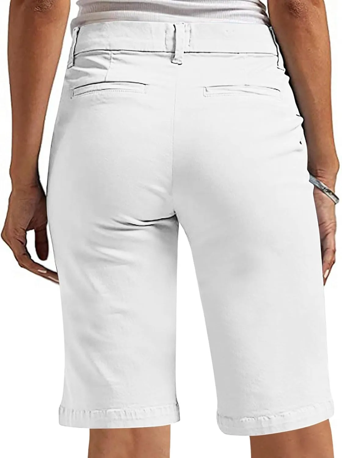 Bermuda Shorts for Women Trendy 2025 Casual Summer High Waisted Chino Shorts Straight Leg Hiking Vacation Outfits