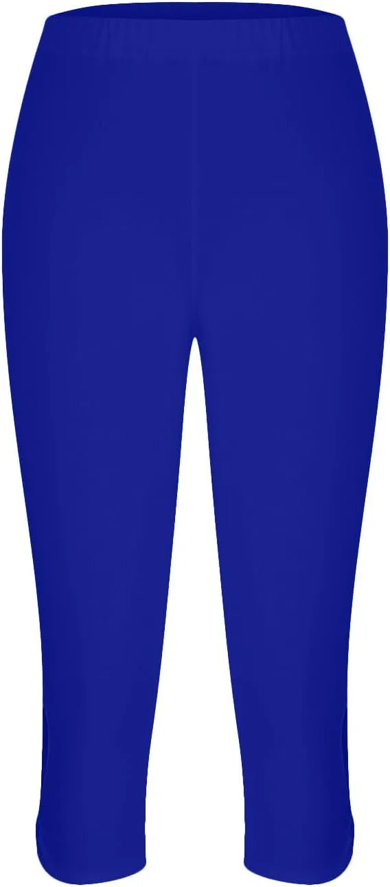BOXIACEY Capri Leggings for Women 2025 High Waisted Yoga Capris Stretch Knee Length Leggings Cutout Workout Leggings