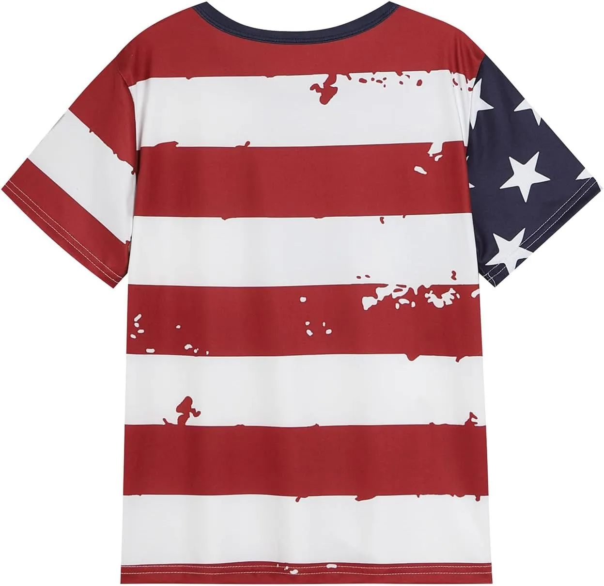 Boys Girls 3D Graphic 4th of July Shirts Funny American Flag Tshirts Kids Short Sleeve Tees 5-12 Years
