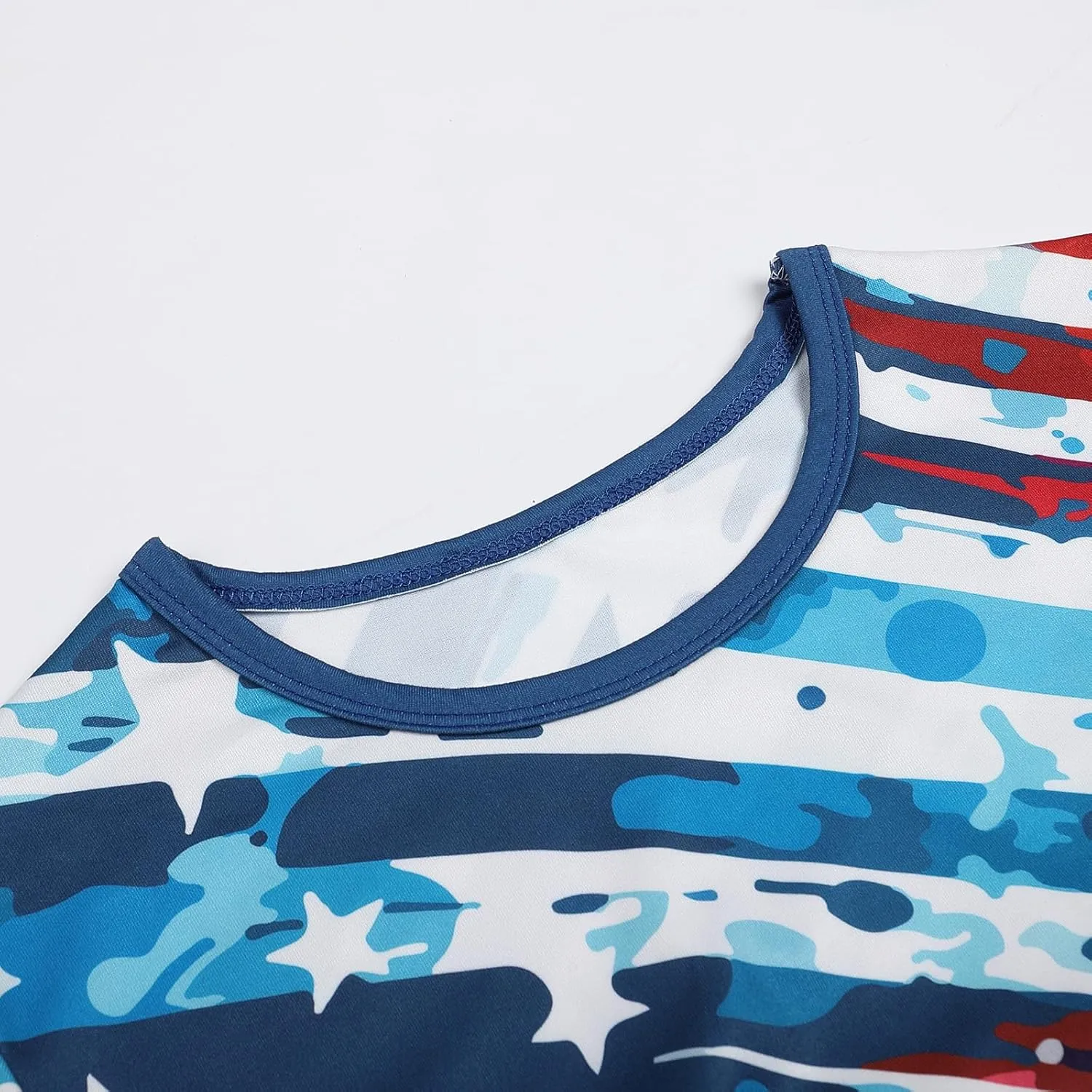 Boys Girls 3D Graphic 4th of July Shirts Funny American Flag Tshirts Kids Short Sleeve Tees 5-12 Years