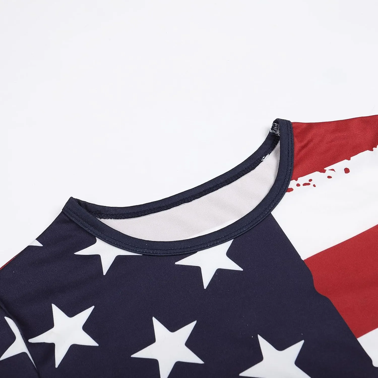 Boys Girls 3D Graphic 4th of July Shirts Funny American Flag Tshirts Kids Short Sleeve Tees 5-12 Years