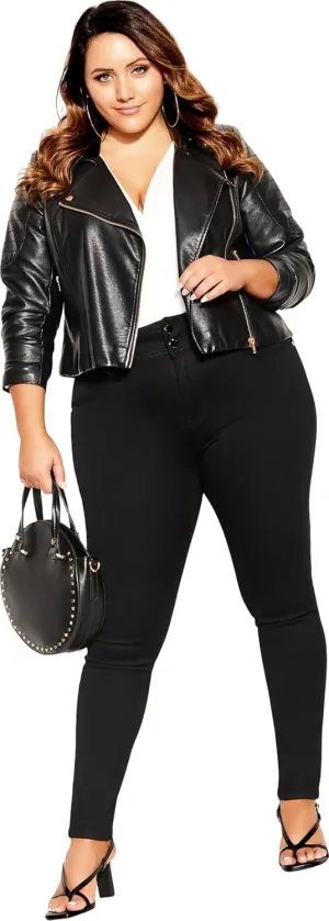 City Chic Women's Plus Size Jean - Harley Short Skinny