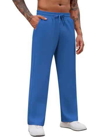COOFANDY Men's Casual Sweatpants Open Bottom Lounge Pants Drawstring Sweat Pants Joggers with Pockets