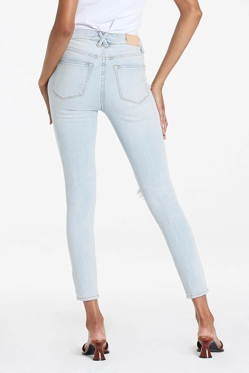 DEAR JOHN Olivia Women's Jeans Skinny Leg Ankle Inseam High Rise