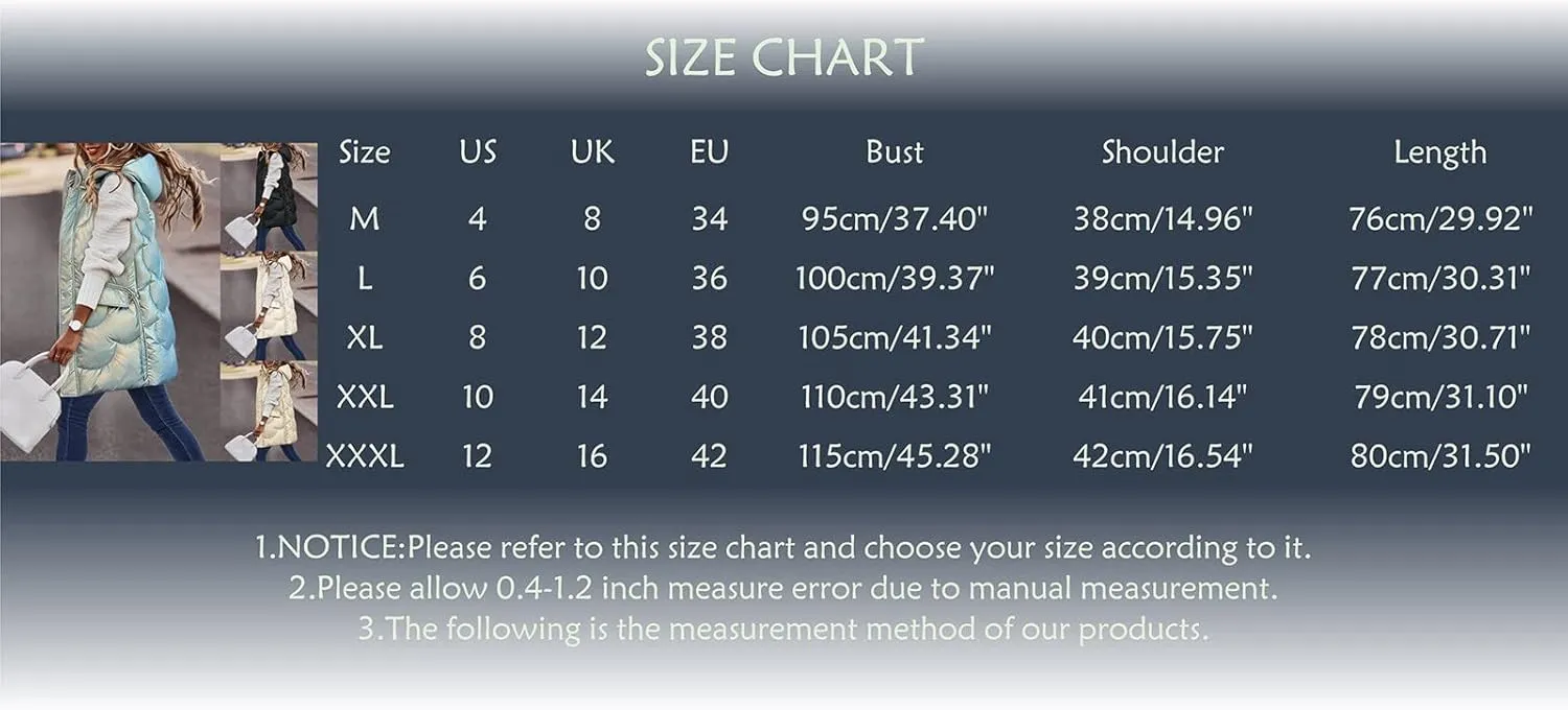 Eduavar Puffer Jacket Womens with Hood Winter Coats for Women 2024 Fashion Sleeveless Quilted Down Jacket with Pockets