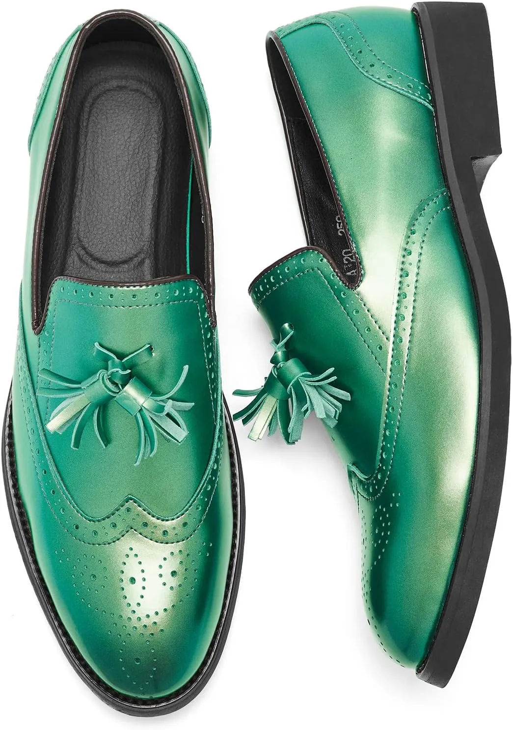 ENLEN&BENNA Men's Tassel Loafer Shoes Uniform Dress Shoe Slip-on Wedding Shoes for Men