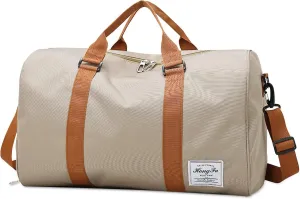 Ergocar Gym Sports Duffle Bag, Waterproof Travel Duffel Bag with Wet Pocket and Shoes Compartment, Big Capacity Holdall Sports Bags with Shoulder Strap, Durable for Gym, Sports, Travel, Swimming