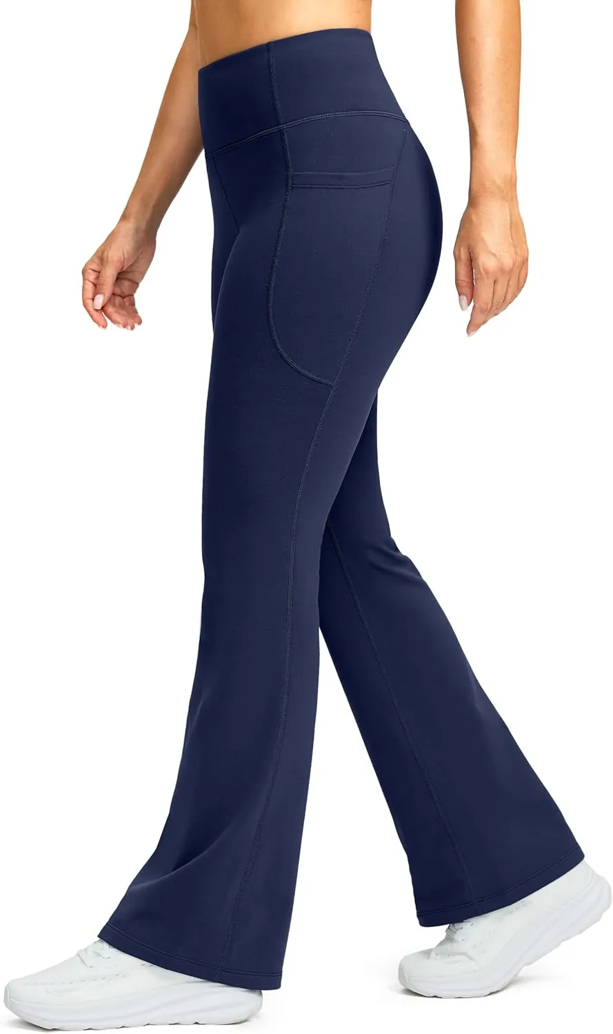 G Gradual Women's Fleece Lined Pants High Waist Winter Thermal Warm Flare Leggings Hiking Yoga Pants Women with Pockets