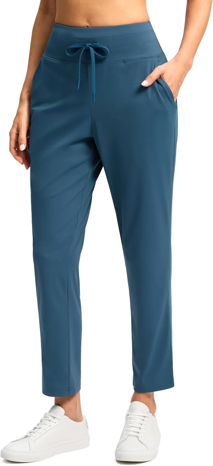 G Gradual Women's Pants High Waisted Ankle Pants 2 Pockets 7/8 Sweatpants for Golf Athletic Travel Casual Lounge