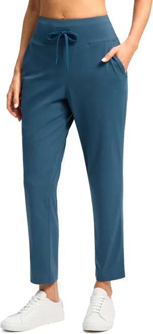 G Gradual Women's Pants High Waisted Ankle Pants 2 Pockets 7/8 Sweatpants for Golf Athletic Travel Casual Lounge