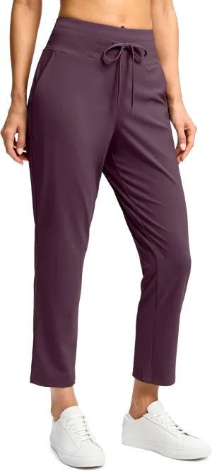 G Gradual Women's Pants High Waisted Ankle Pants 2 Pockets 7/8 Sweatpants for Golf Athletic Travel Casual Lounge