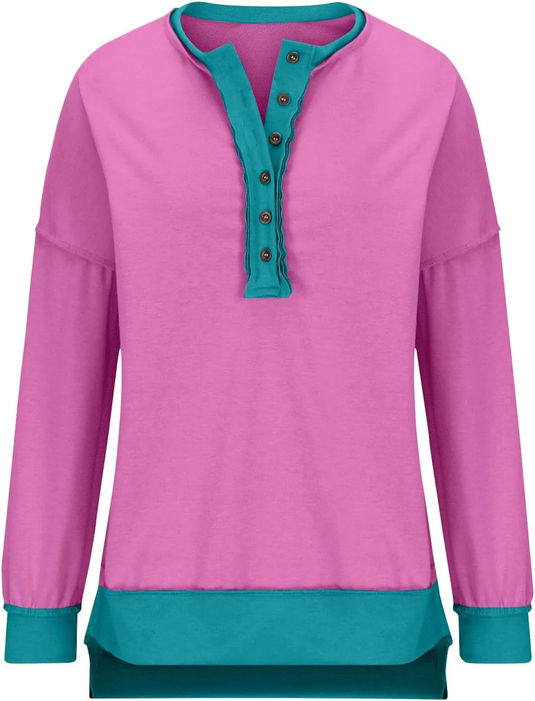 Hoodies for Women 2024 Fashion Fall Winter V Neck Button Down Long Sleeve Sweatshirt Casual Tops Going Out Clothes