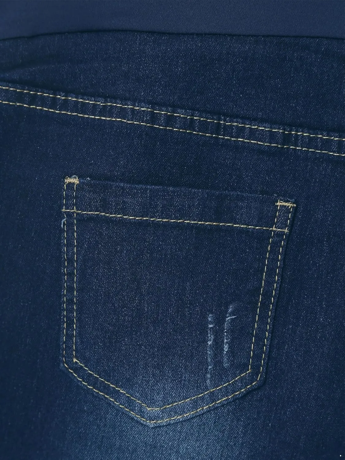 iiniim Women's Maternity Jeans High Waist Skinny Stretch Pregnancy Denim Pants Trousers with Pocket