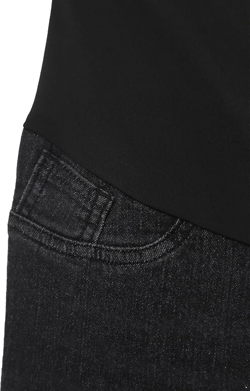 iiniim Women's Maternity Jeans High Waist Skinny Stretch Pregnancy Denim Pants Trousers with Pocket