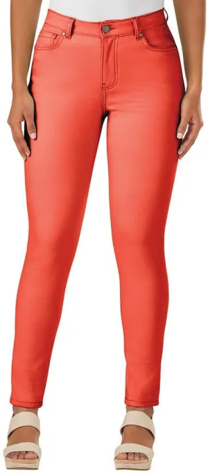 K. Jordan Womens Highrise Colored Stretch Skinny Jeans