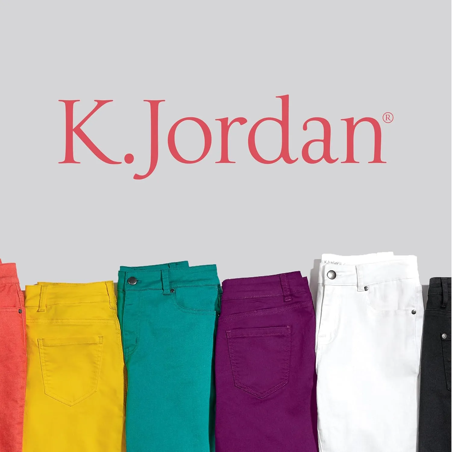 K. Jordan Womens Highrise Colored Stretch Skinny Jeans