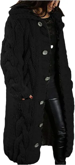 LCMTWX Oversized Sweater for Women Loose Women Sleeve Button Knitted Turtleneck Sweater Round Neck Striped Pullover Fashion