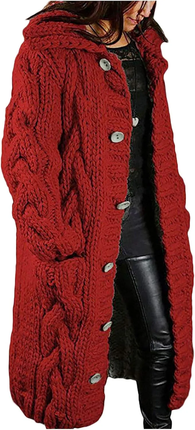 LCMTWX Plus Size Sweater for Women Button Long Pullover Women Tops Turtleneck Sweater Slim Fitting Knitwear Tops Round Neck