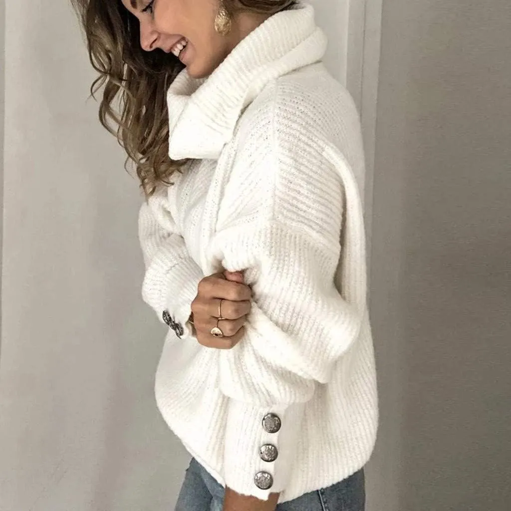 LCMTWX Plus Size Sweater for Women Tops Pullover Turtleneck Sweater Long Sweater Slim Fitting Knitwear Tops 2023 Fall
