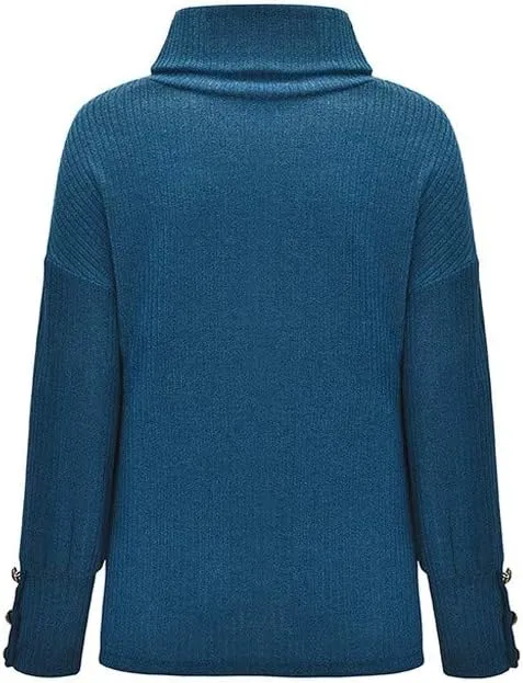 LCMTWX Plus Size Sweater for Women Tops Pullover Turtleneck Sweater Long Sweater Slim Fitting Knitwear Tops 2023 Fall