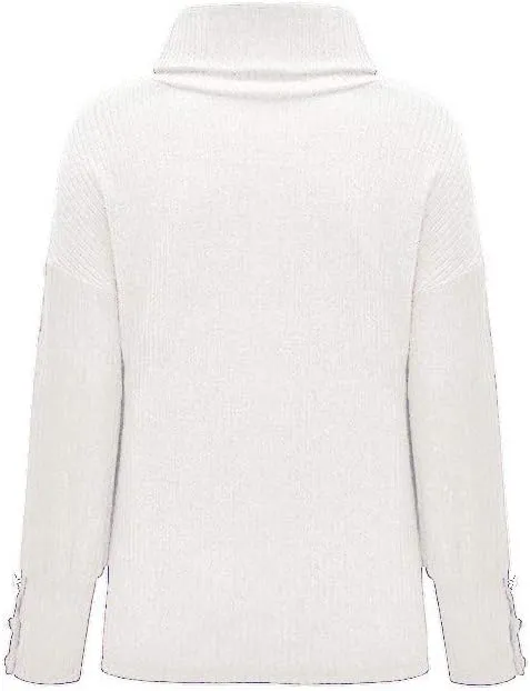 LCMTWX Sweaters for Women Sweater Button Long Pullover Women Tops Turtleneck Sweater Fall Sweaters Round Neck Slim Fitting