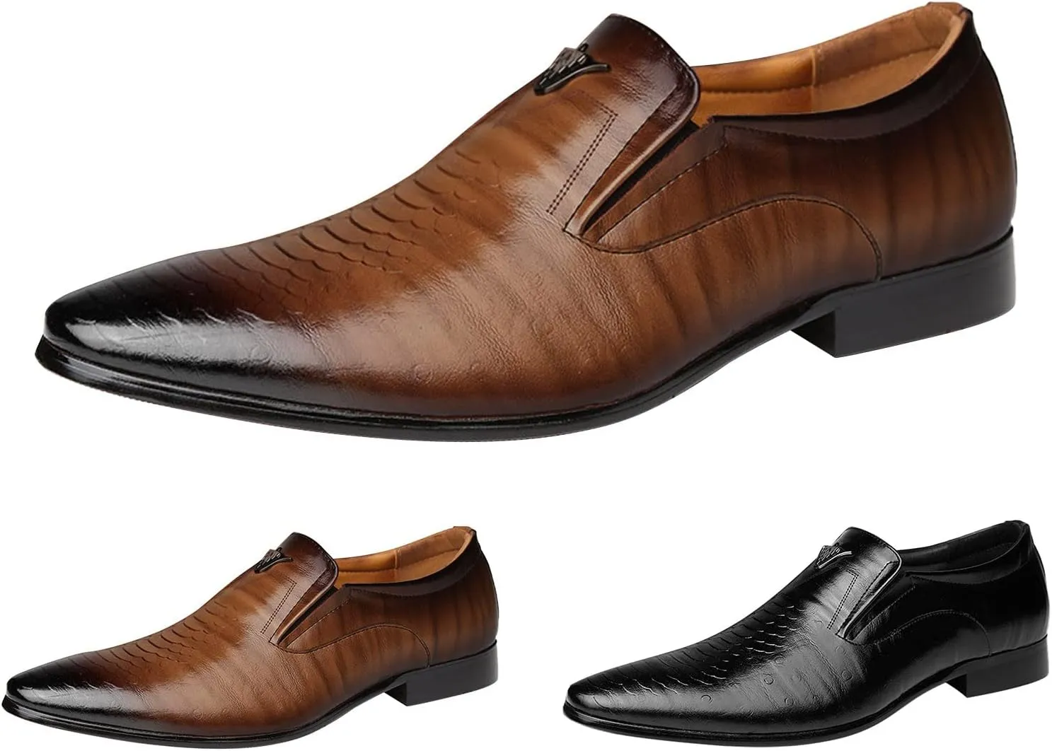 Leather Shoes for Men Comfortable Fashion Dress Sneakers Loafers Suit Party Dress Shoes for Male