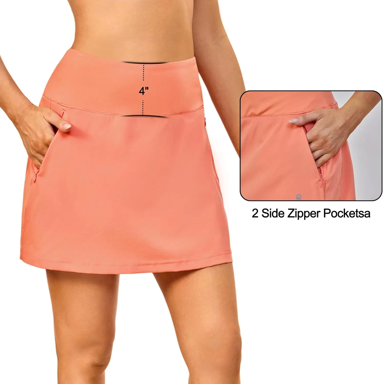 Little Donkey Andy Women's Pleated Tennis Skirts Athletic Golf Skorts High Waisted Casual Workout Sports Running Skirts