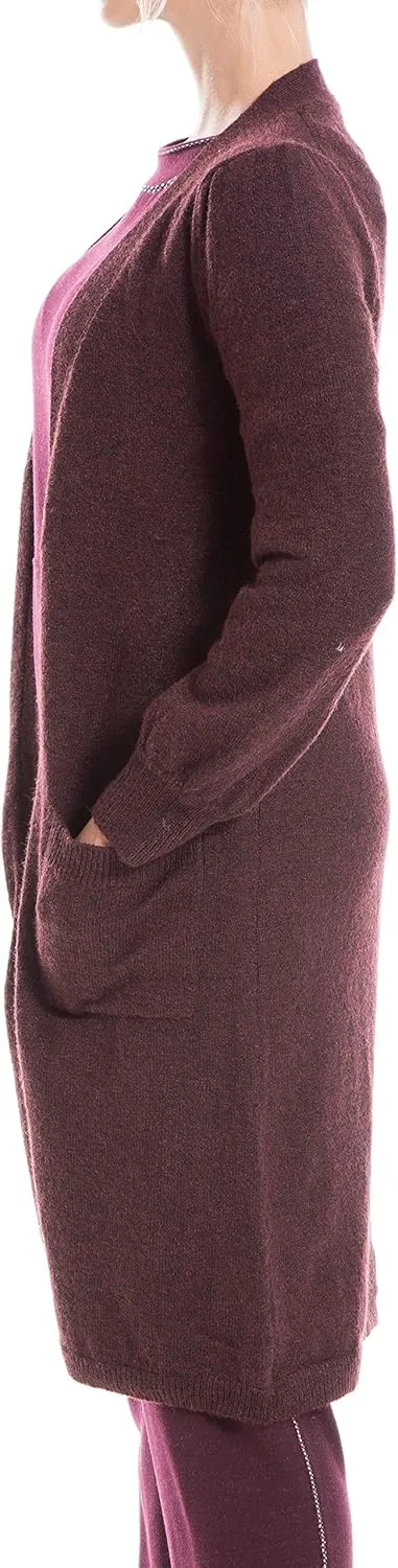 Max Studio Women's Long Open Front Sweater Cardigan Cozy Solid Staple Outwear Coats