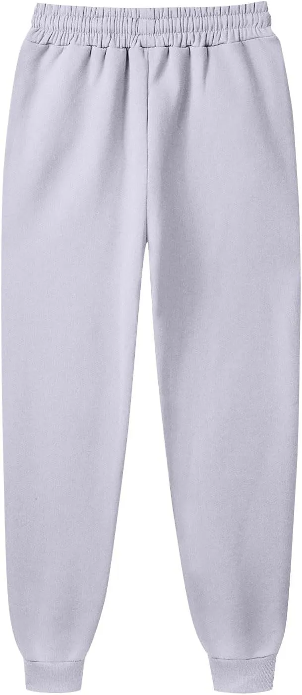 Mens Joggers with Pockets Elastic Waist Plus Size Sweatpants Drawstring Casual Big and Tall Joggers Pants with Pcokets