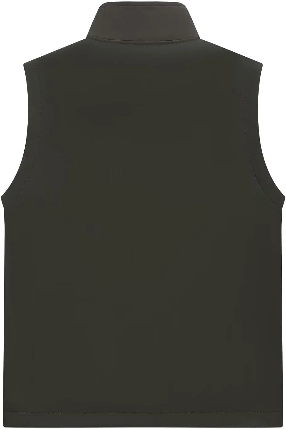 Men's Lightweight Softshell Vest Outerwear Windproof Puffer Sleeveless Jacket for Golf Running