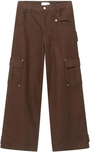 Multi-Pocket Straight Leg Jeans Y2k Retro Trendy Cargo Pants Casual Wide Leg Pants Loose Fit Jeans