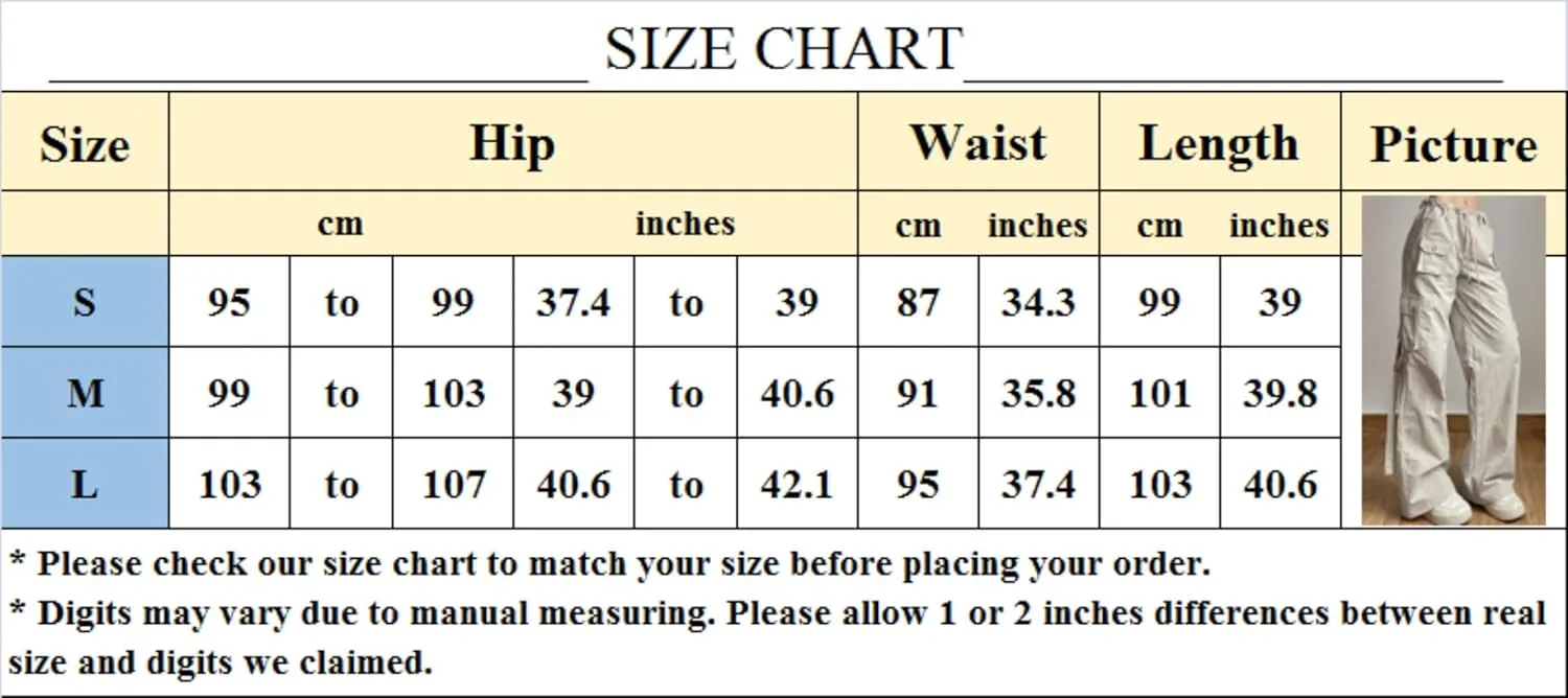 Multi-Pocket Straight Leg Y2k Retro Streetwear Pants Casual Wide Leg Parachute Pants Trendy Cargo Pants Drawstring Pants