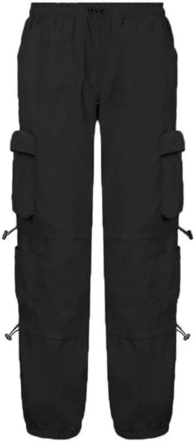 Multi-Pocket Straight Leg Y2k Retro Streetwear Pants Trendy Cargo Pants Drawstring Pants