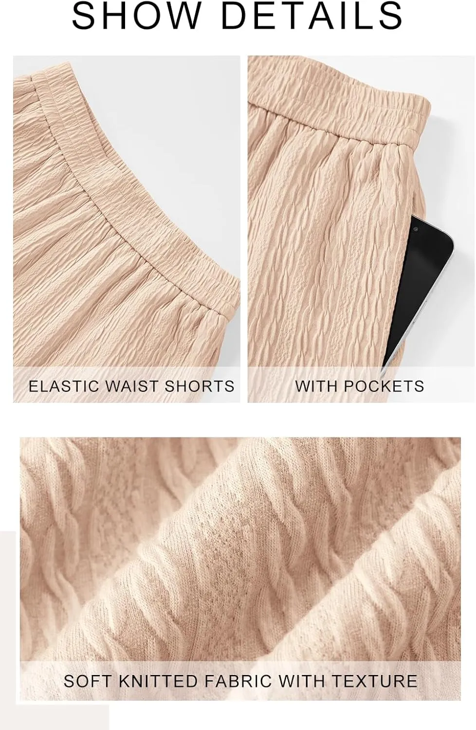 NALANISA Women's 2 Piece Shorts Set Casual Summer Knit Short Sleeve Pullover Tops Matching Shorts Lounge Travel Outfits 2025