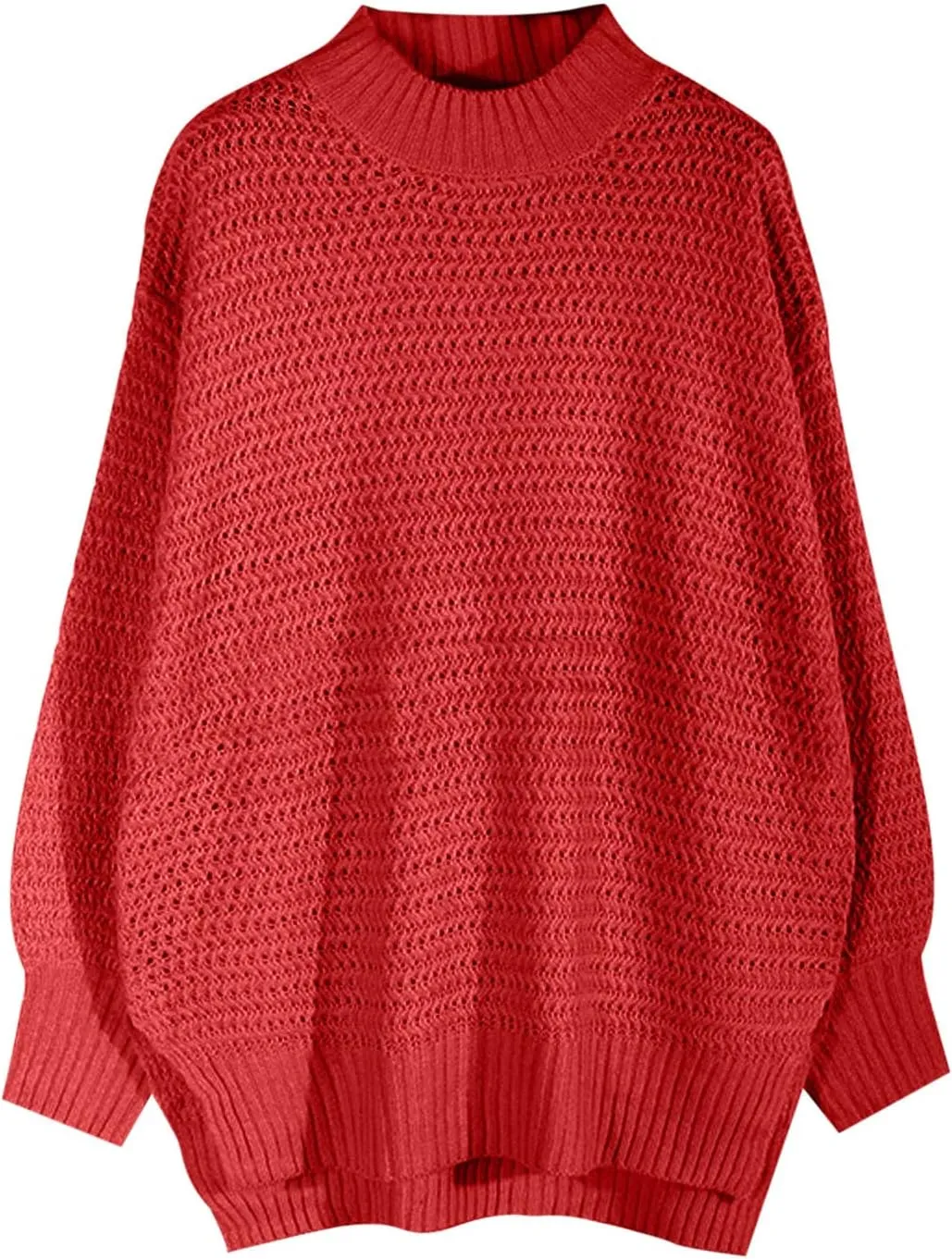 Oversized Turtleneck Sweaters for Womens Chunky Kint High Neck Pullover Tops Trendy Fall Winter Loose Sweater Shirts