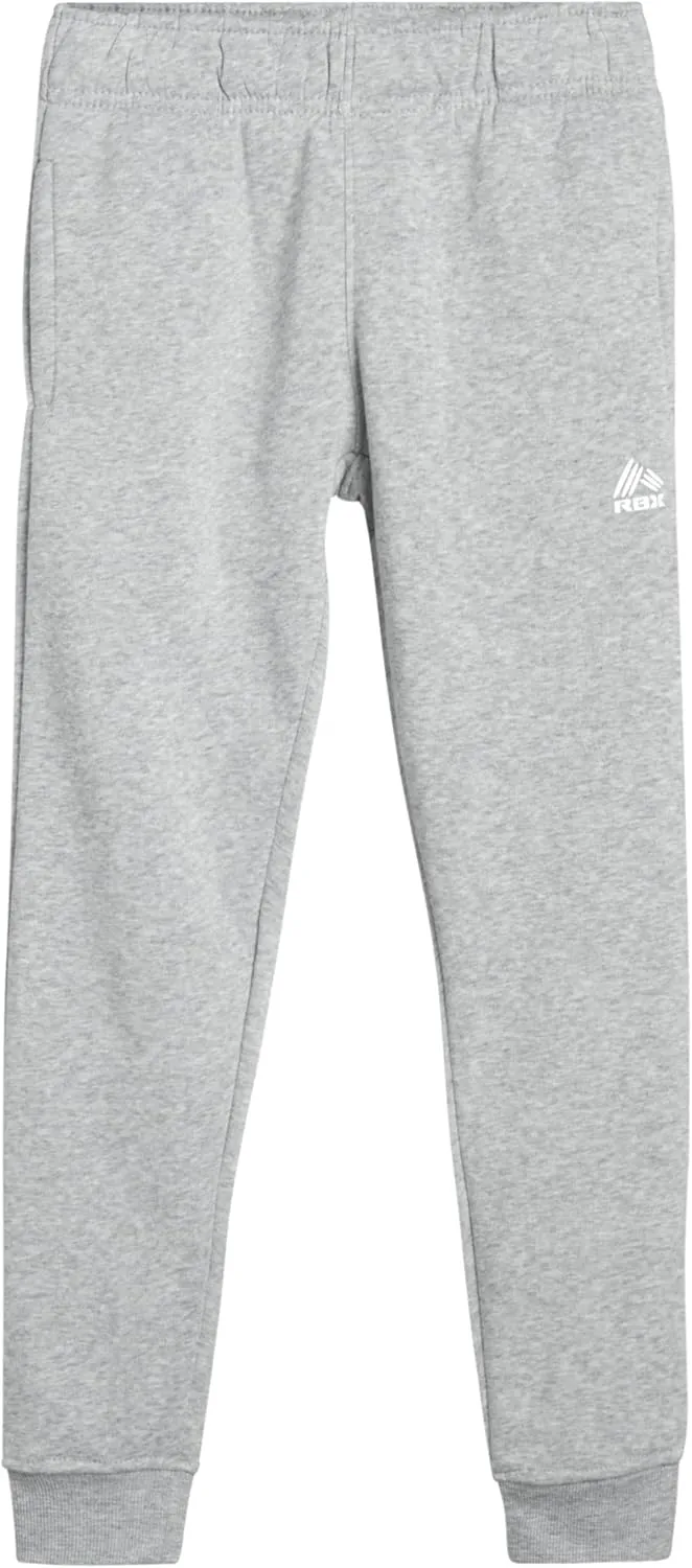 RBX Girls' Sweatpants - 2 Pack Active Fleece Joggers (Size: 4-16)