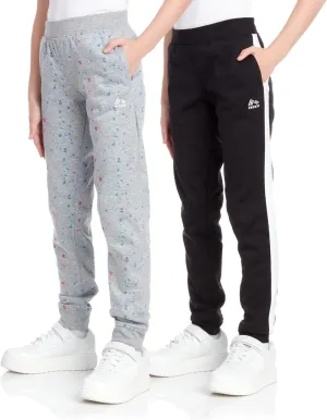 RBX Girls' Sweatpants - 2 Pack Active Fleece Joggers (Size: 4-16)