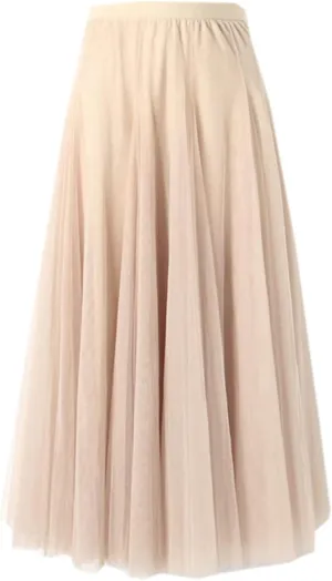 SANGTREE Women's Tutu Tulle A-Line Layered Mesh Midi Skirt, US XS - US 2XL