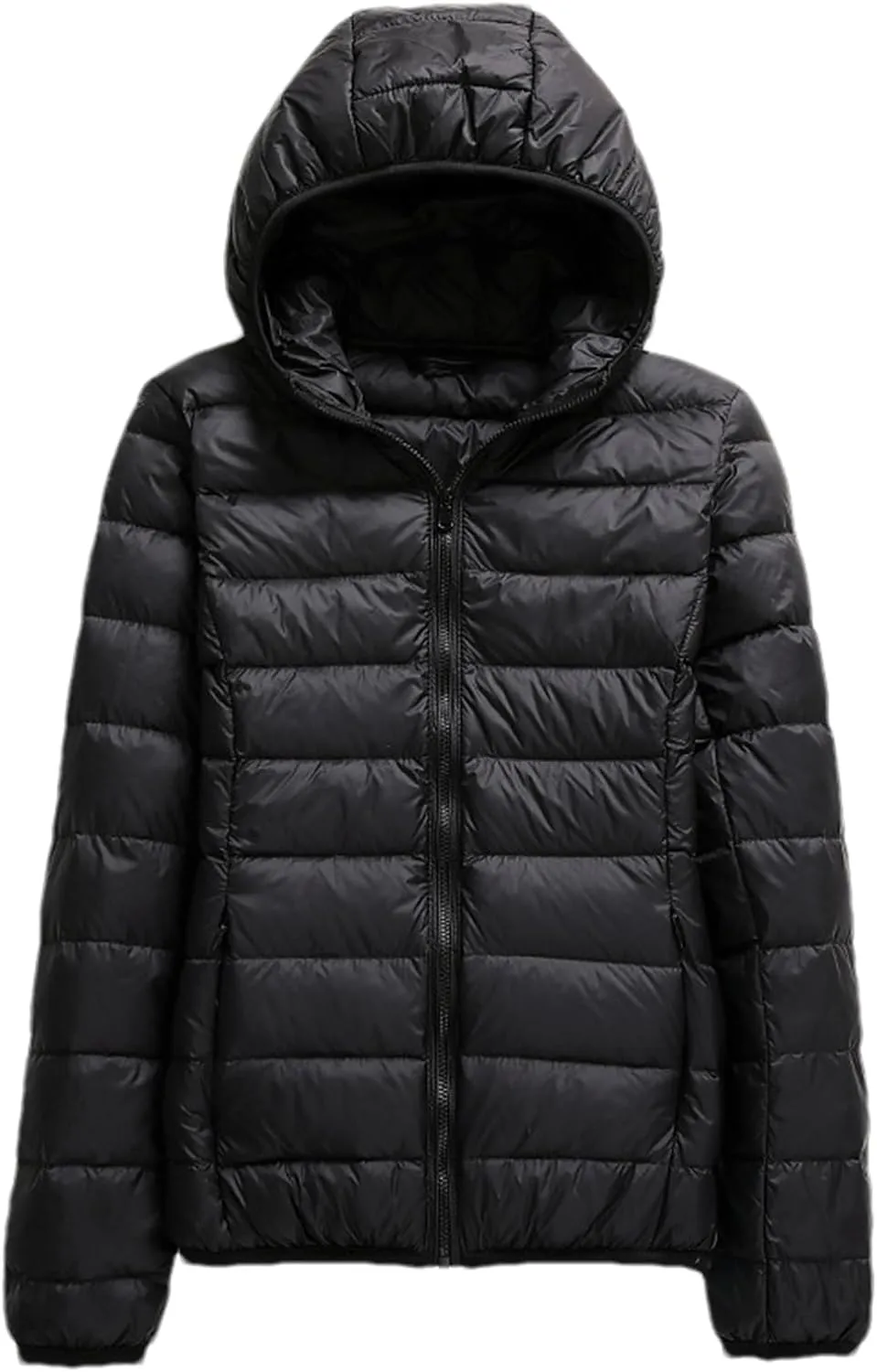 SaoBiiu Women Hooded Puffer Jackets 90% White Duck Down Female Coats Ultralight Packable Casual Parkas