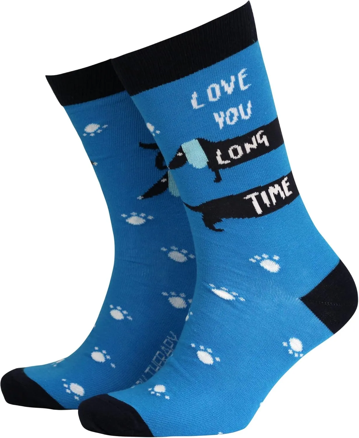 Smiling Faces MAKING SMILES SINCE 2001 Sock Therpay Mens Novelty Socks Funky Pattern Colorful Fun Dress Smart Design Comfortable Breathable - Love you Long Time