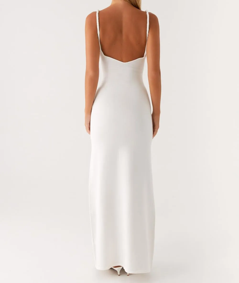 SOLILOQUY Women Y2K Maxi Dress Elegant Evening Party Dress Sleeveless Backless Long Cocktail Party Bodycon Maxi Dress Wedding