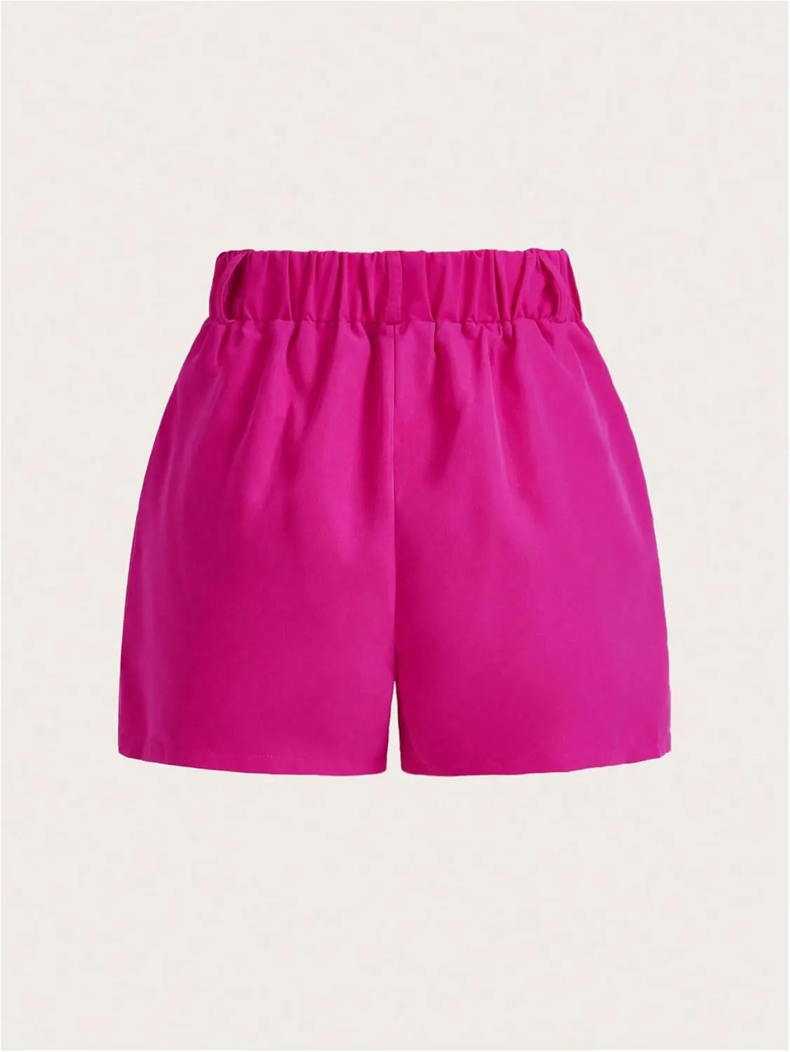 SOLY HUX Women's Casual High Waisted Wide Leg Pleated Shorts Summer Work Office Shorts with Pockets