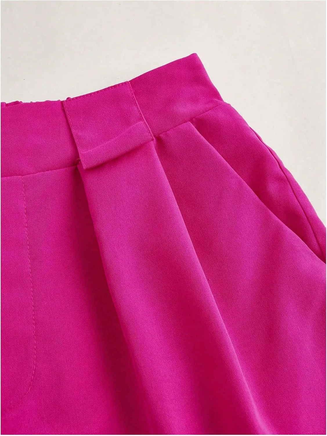 SOLY HUX Women's Casual High Waisted Wide Leg Pleated Shorts Summer Work Office Shorts with Pockets