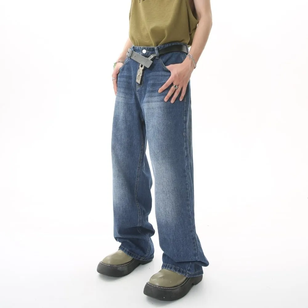 Straight Leg Jeans Trendy Cargo Jeans Baggy Jeans Vintage Jeans Loose Fit Jeans Retro Streetwear Pants High Waist Jeans